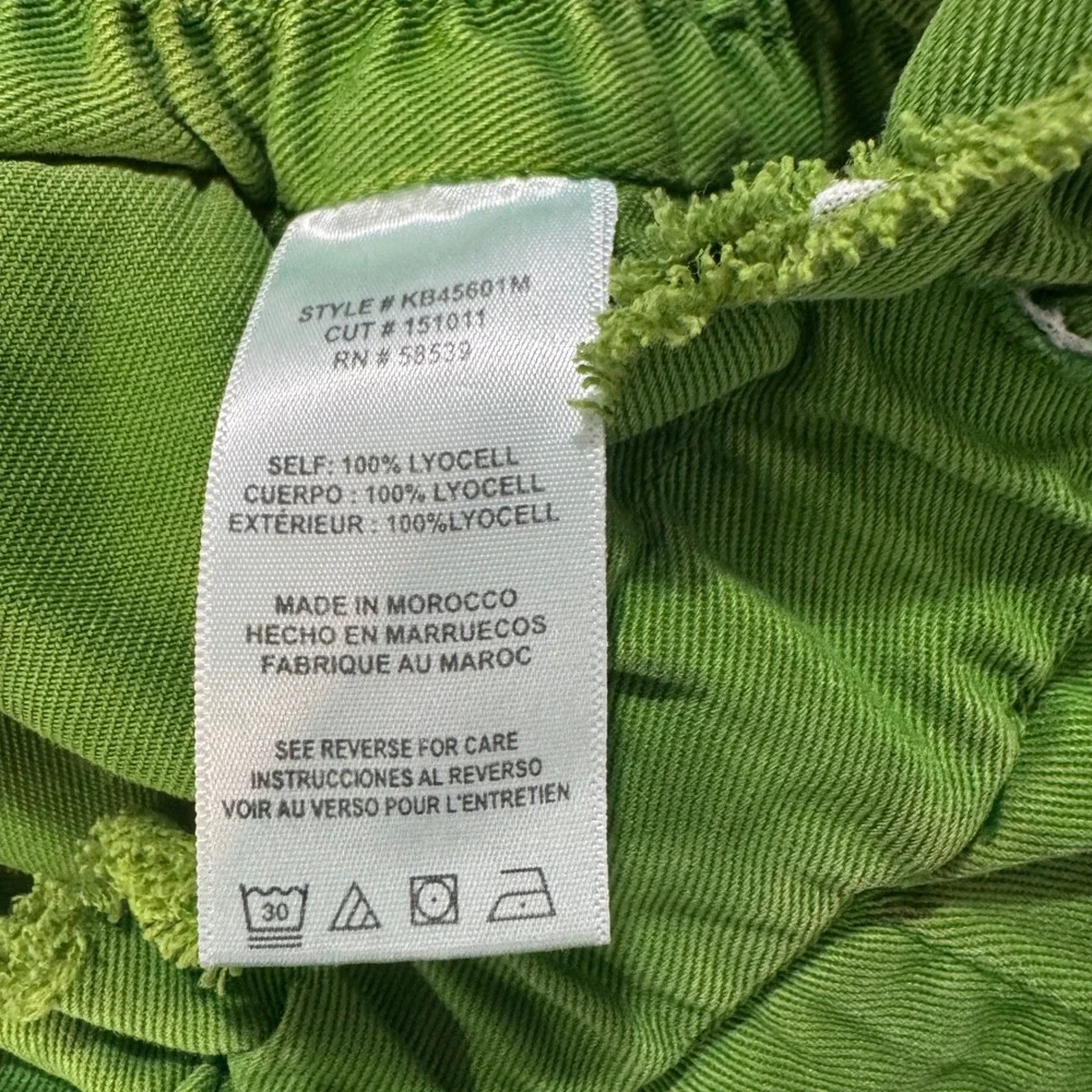 KUT from the Kloth Lime Green Lyocell Drawstring Paperbag Pants XS KB45601M
